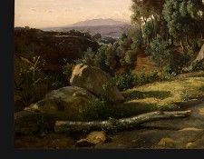 Corot A View near Volterra, 1838, Detalj 4, NG Washington. , --