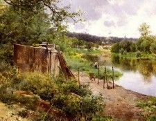 Sanchez Perrier Emilio On The River Bank. , Perrier 