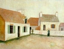 Utrillo Maisons a lIle dOuessant, Bretagne, 1912, 60.5x8 c. , 