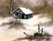 bob ross csg027 winter cabin. , 