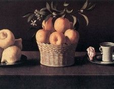Still life with Lemons Oranges and Rose WGA. ,  
