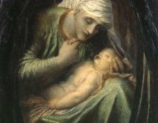 Watts George Frederick Death Crowning Innocence 1886 7. ,  