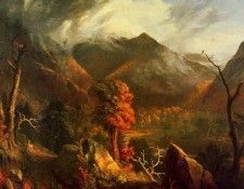 Cole Thomas View in the White Mountains c1827. ����, �����