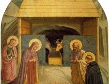Fra Angelico Nativity ca 1425-30 Cell 5, Convent of San Marc. ,    F