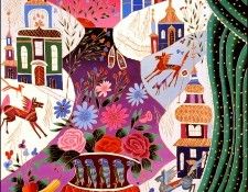 bs-YuriGorbachev-StillLifeWithFlowersAndWinterLandscape. , 