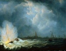 Schouman Martinus Van Speyks schip explodes Sun . Schouman, ��������