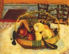 bonnard basket of fruit in dining room at le cannet 1928. ���� ������