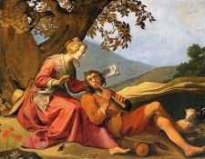 Oever ten Hendrick Pastoral scene Sun. Oever, 