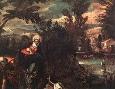 Tintoretto Flight into Egypt. ����������, �����