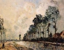 Jongkind Johan Berthold The Oorcq Canal Aisne. Jongkind, ����� ��������