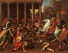 Poussin The Conquest of Jerusalem, oil on canvas, Art Histor. , 