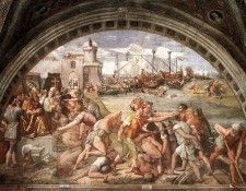 Raffaello - Stanze Vaticane - The Battle of Ostia. Raffaello