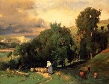 Inness George Hillside at Etretet. , 
