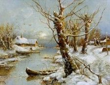 ������ ������ ������ - Winterliche Flusslandschaft 1897. ������, ���� (1850-1924)