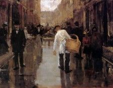 Arntzenius Floris Butchers Boy In Street Den Haag Sun. Arntzenius, ������