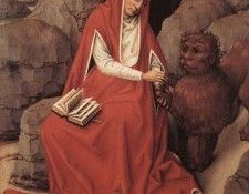 Weyden St Jerome and the Lion c1450. ������, ����� ��� ���