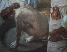 Degas The Tub, 1886, pastel on cardboard, Musee dOrsay, Par. , --
