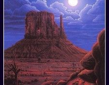 bs-aaw-RWHedge-NavajoMoonrise. , RW