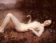 Callot Georges A Nude With A Mandoline. , 