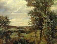 CONSTABLE - DEDHAM VALE, 1802, OIL ON CANVAS.  
