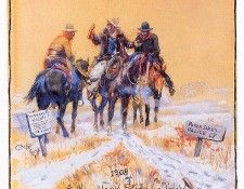 bs-ahp- Charles M Russell- A New Years Story In Tracks. ������, ������ Marion
