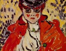Vlaminck Portrait of a woman, 1905-06, Collection Mr and Mrs.   