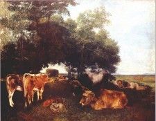 courbet the rest during the harvest season (mountains of the doubs) 1867. , 