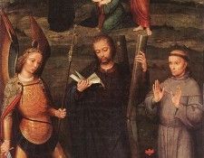 ISENBRANT Adriaen Archangel St Michael St Andrew and St Francis of Assissi. Isenbrandt, ������ Ysenbrandt