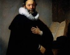 Rembrandt Portrait of Johannes Wtenbogaert. ,  