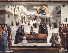 GHIRLANDAIO RESURRECTION OF A BOY CAPPELLA SASSETTI STRIN. , 