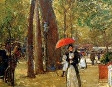 Hassam Childe Fifth avenue at Washington square Sun. , 