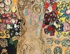 Klimt Portrait of a Lady, unfinished, 1917-18, oil on canvas. , 