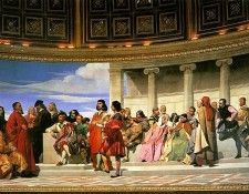 Hemicycle of the Ecole des Beaux-Arts 1814 left. , 