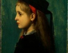 Henner Jean Jacques Alsatian Girl. , -