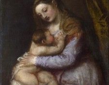 Titian - The Virgin suckling the Infant Christ. ������ (������� ��������)