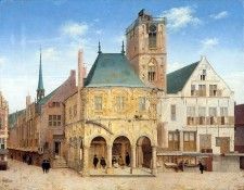 Saenredam Pieter The old cityhall Sun. Saenredam,  Jansz