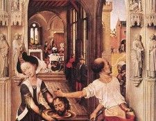 St John the Baptist Altarpiece right panel WGA. ,   