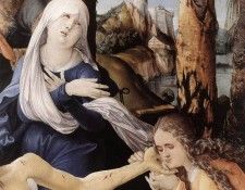 BALDUNG GRIEN Hans The Lamentation Of Christ detail.  Grien, 