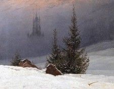 FRIEDRICH Caspar David Winter Landscape With Church. ,  