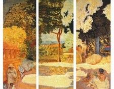 bonnard mediterranean i triptych 1911.  