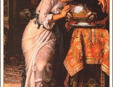 bs-ahp- William Holman Hunt- Isabella And The Pot Of Basil. ,  
