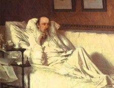 Kramskoi Nikolay Nekrasov in the Period of Last Songs. ,  