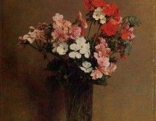 Fantin Latour Henri Geraniums. -, ---