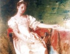 Study for the painting Wedding Wreath. Czachorski,   