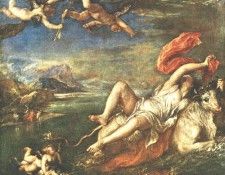 TIZIANO RAPE OF EUROPA Isabella Stewart Gardner Museum.  ( )