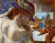 Degas Edgar At the Mirror. , --