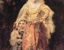 Diaz de lal Pena Oriental Woman and Her Daughter. ���� �� �� ����� ������� Virgile