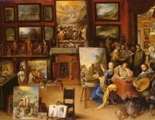 Francken Frans the Younger 1581 to 1642 Pictura, Poesis and Musica in a Pronkkamer SnD 1636 O P 9. Francken,  