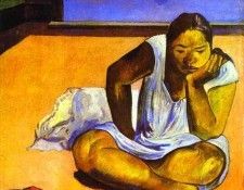 Gauguin - Te Faaturuma (Brooding Woman). , 