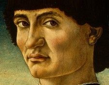 Andrea del Castagno Portrait of a Man, c.1450, Detalj 2, NG . ,  